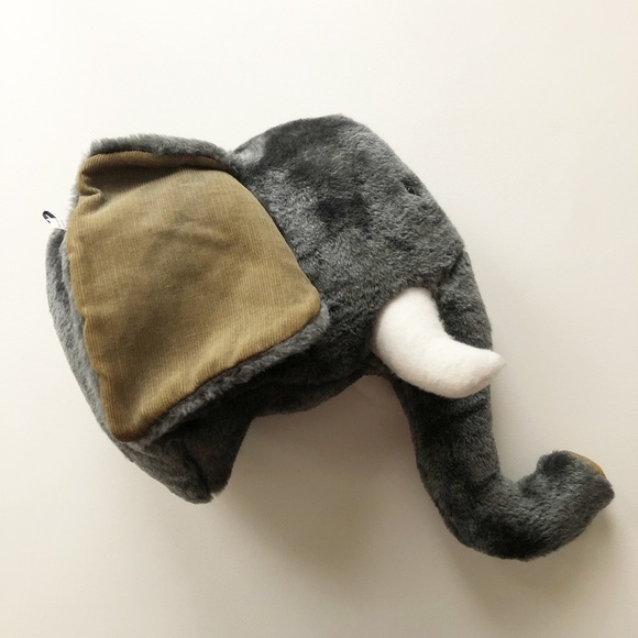 Humane Trophy Elephant Plush Head Mount Soft Sculpture Dianne Shapiro - Picture 5 of 9